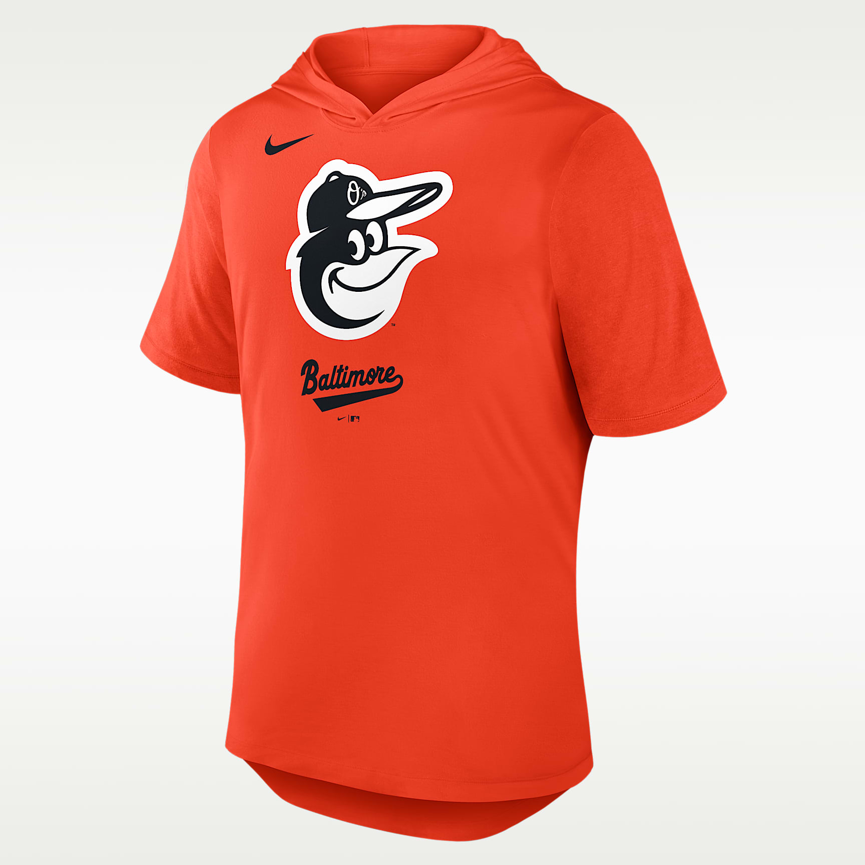 Baltimore Orioles Logo Men's Nike Dri-FIT MLB Hooded T-Shirt. Nike.com